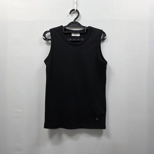 0192 스튜디오 톰보이 블랙 립 탱크탑