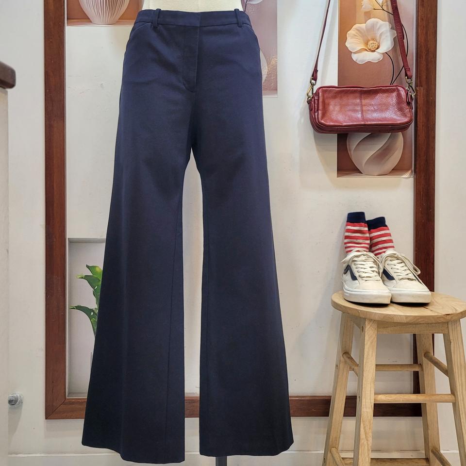 띠어리 theory 네이비 스판 와이드팬츠