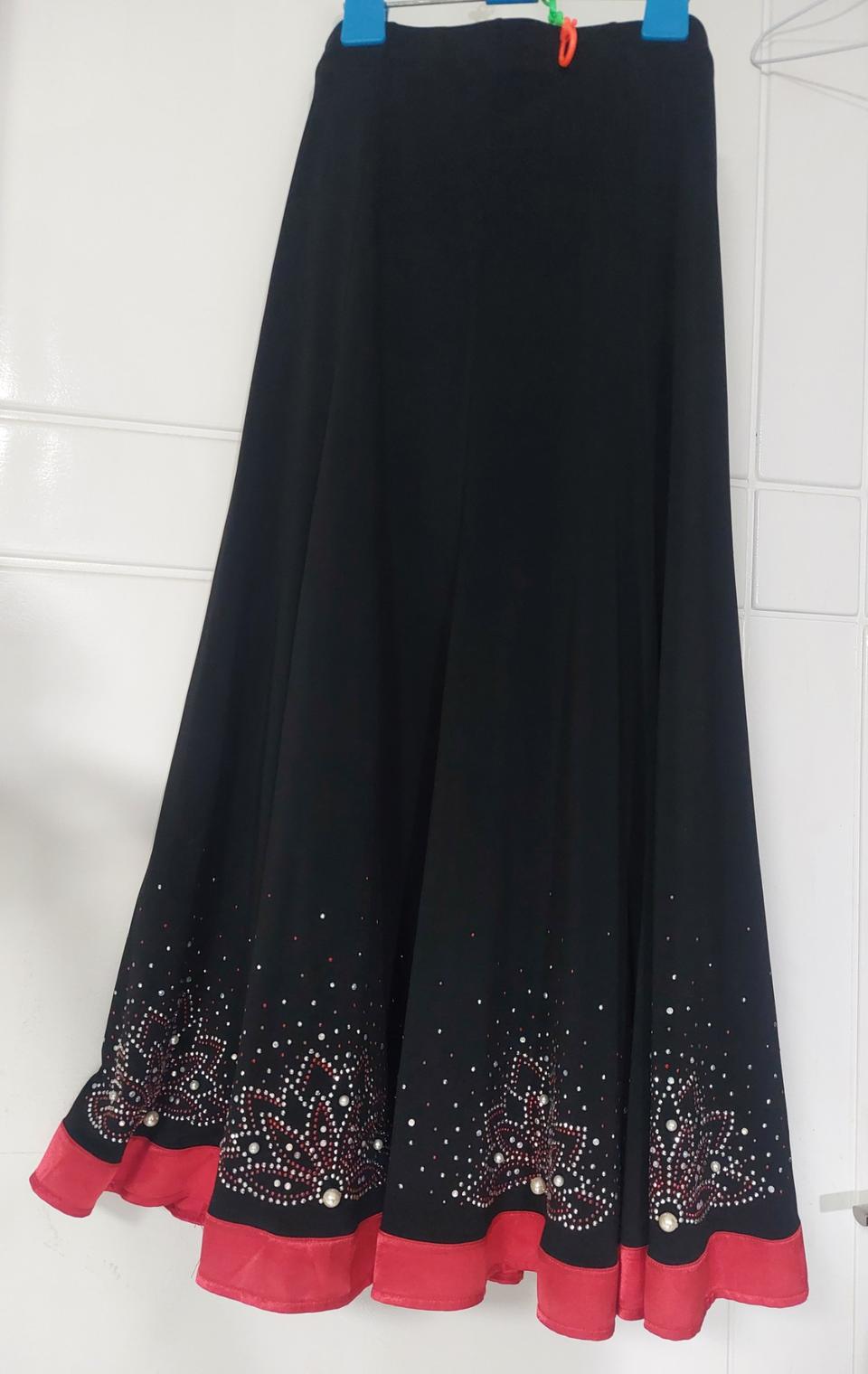 댄스복 롱스커트