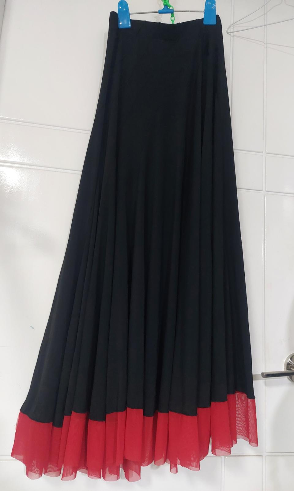 댄스복 롱스커트