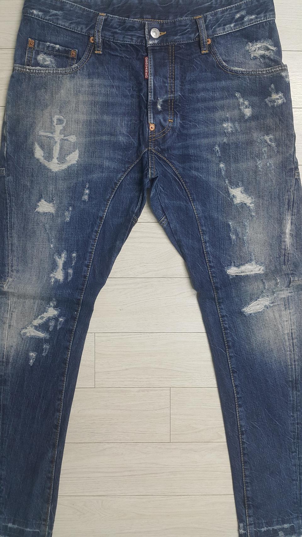 [정품] 디스퀘어드2(이태리판) 가죽패치 수입대님 32"(No.159)