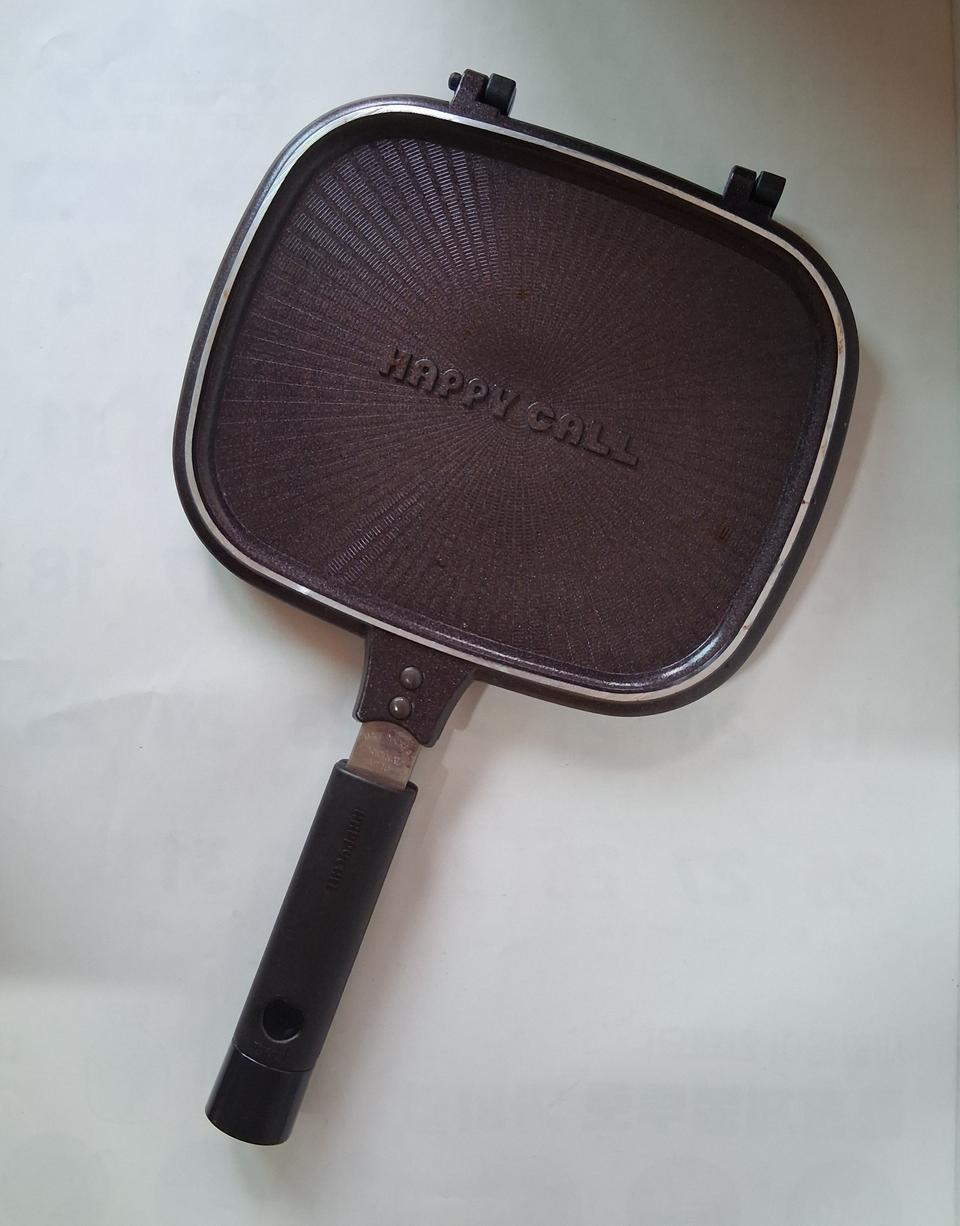 해피콜 사각 양면 누룽지팬