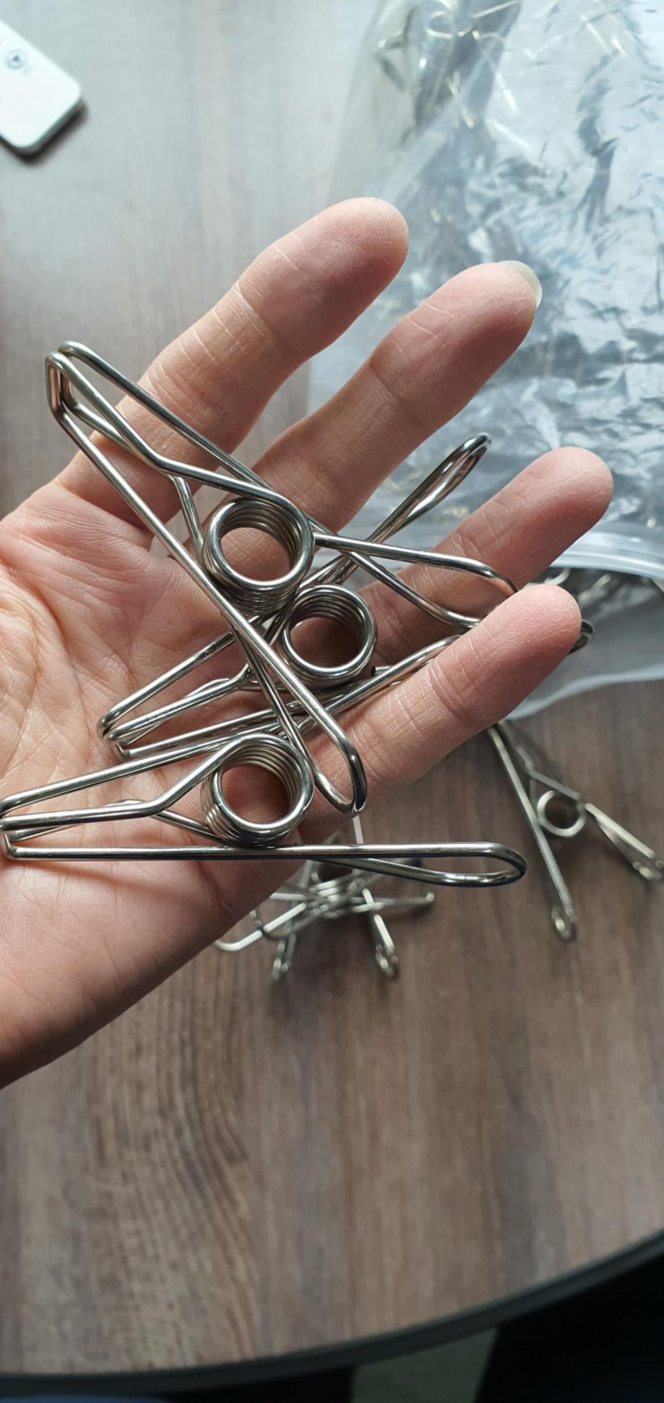 304올스텐 대형 집게 한봉지 50개(새상품)