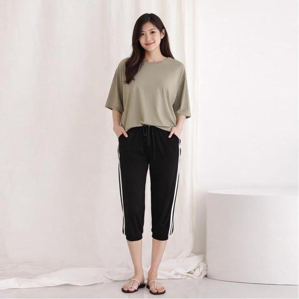 데일리 밴딩 스트링 7부 트레이닝 팬츠