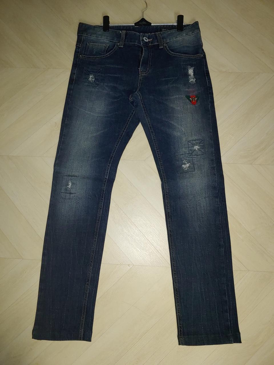 Face Time Jeans 워싱 구찌스타일 데님 M