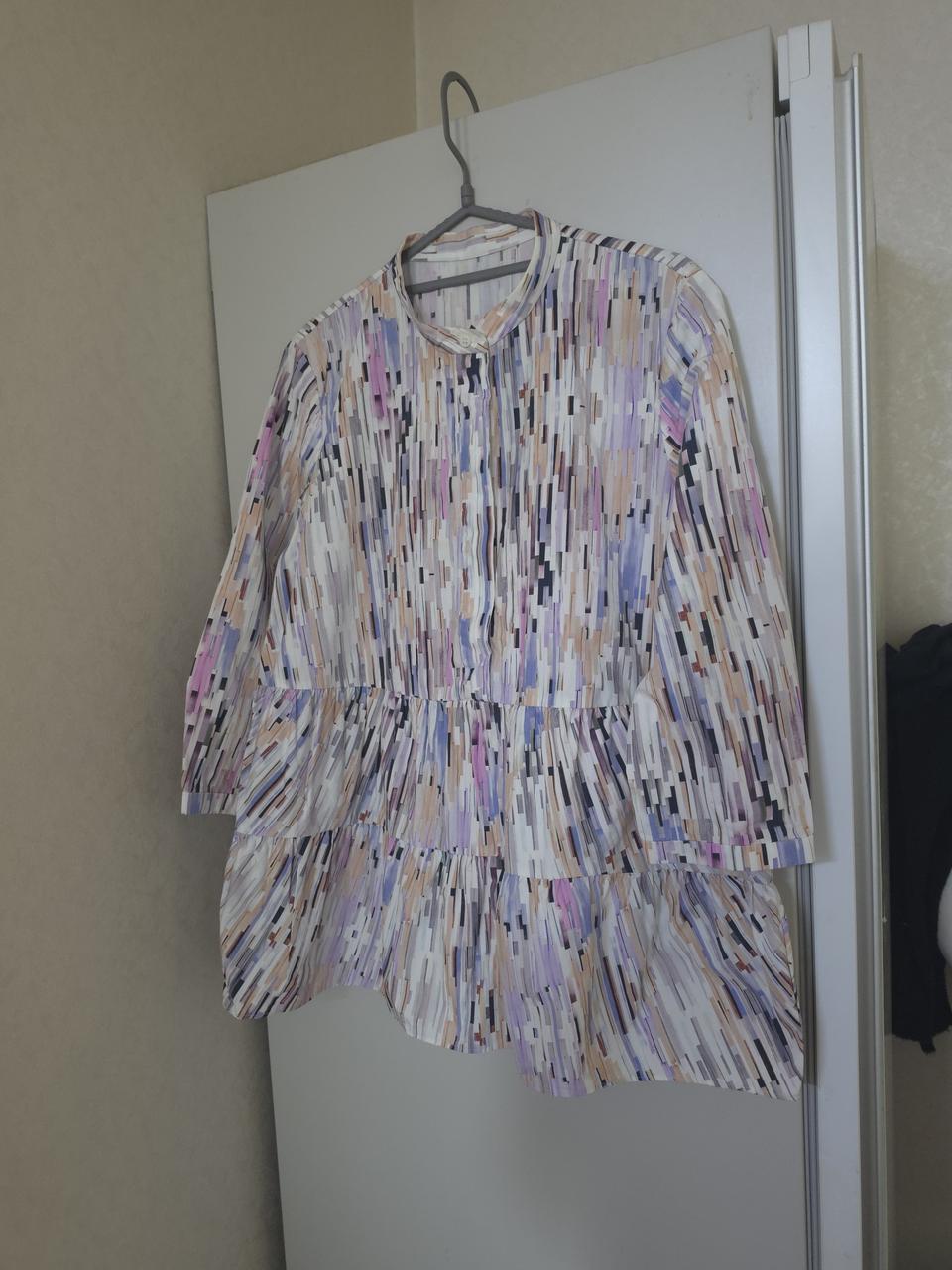 코스 면 블라우스