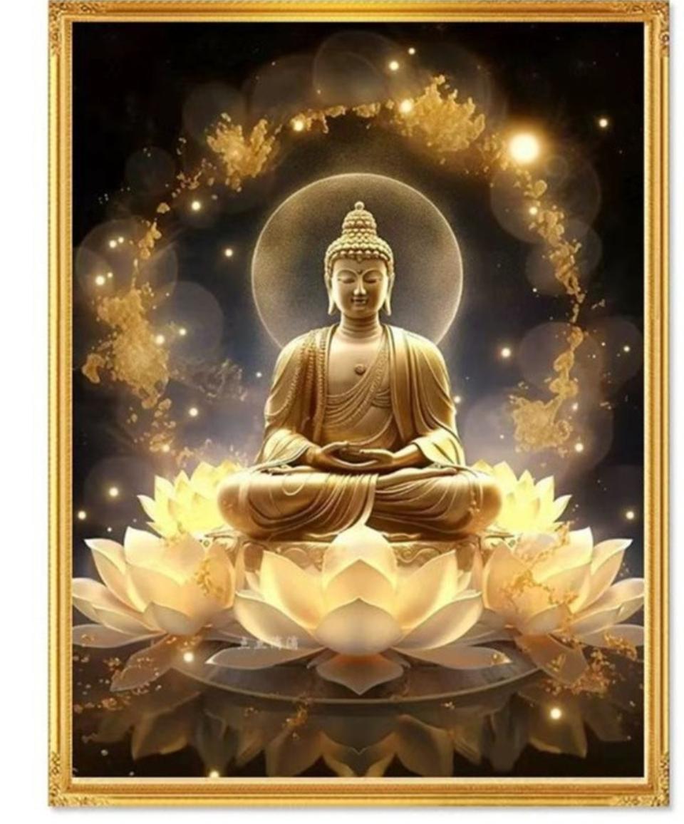 황금 부처님 보석십자수 주문제작해드려요