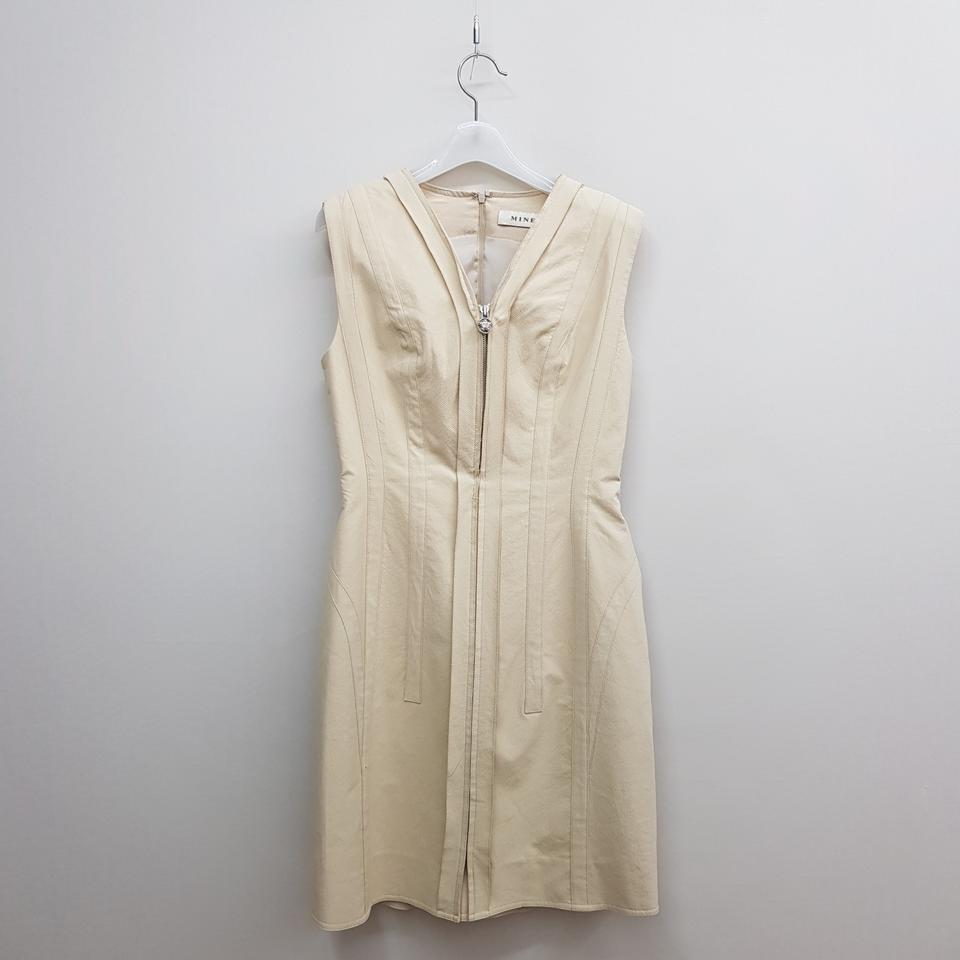 한섬 마인 2022 브이넥 집업 원피스 82-94-160사이즈