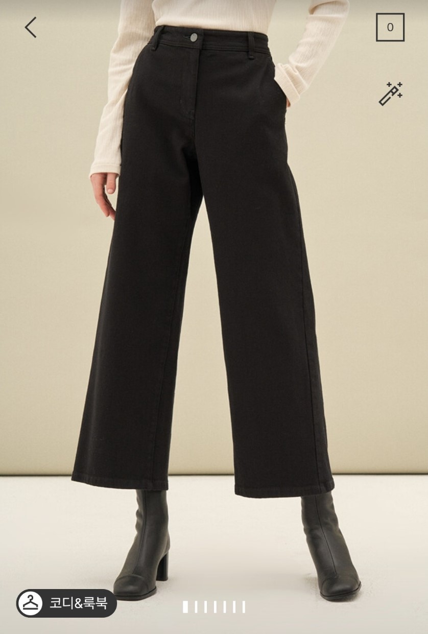 한섬 sjsj 2023 와이드 데님 팬츠 64-94사이즈