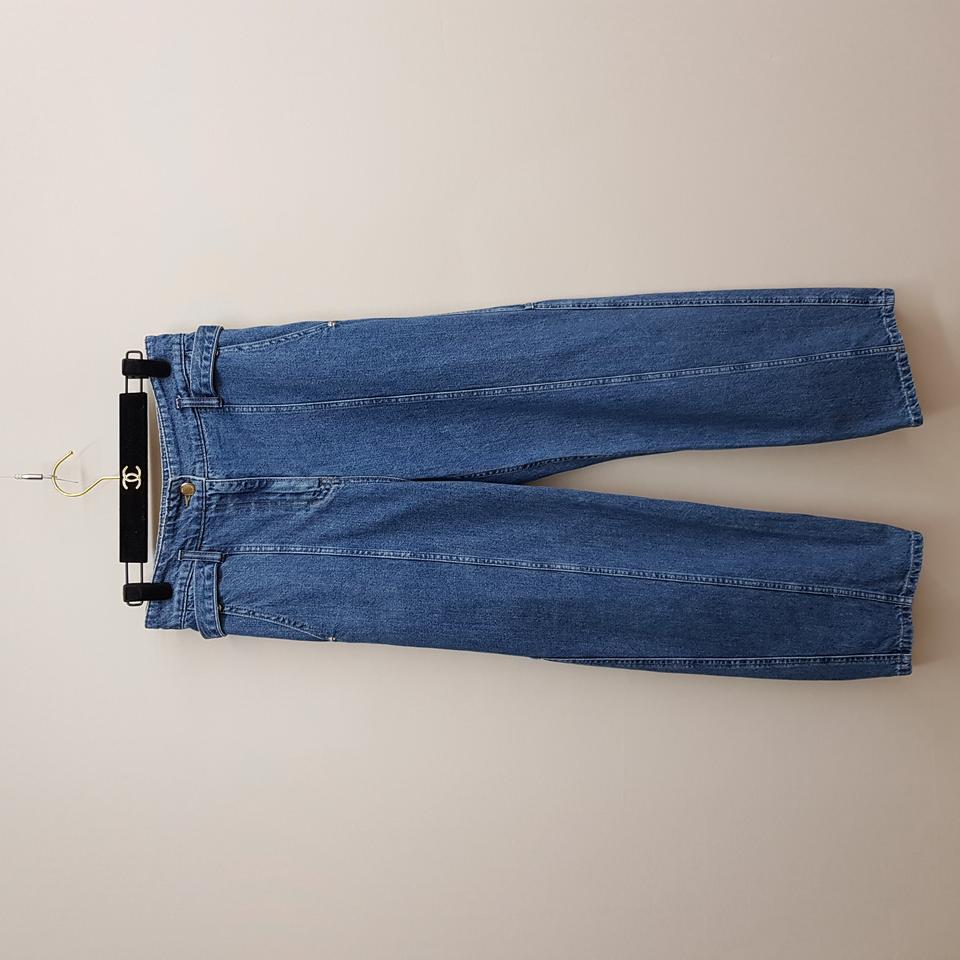 한섬 시스템 2022 벨티드 와이드 데님 팬츠  64-94사이즈