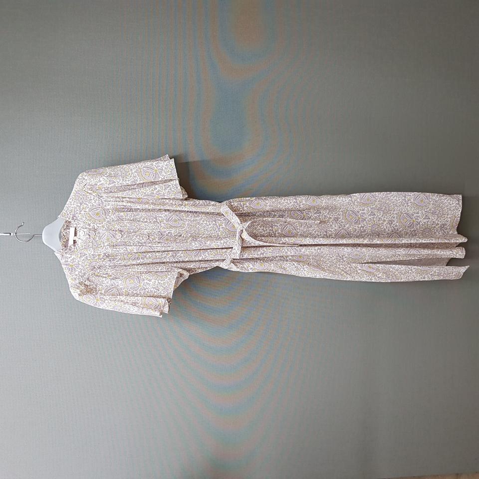 바네사브루노 2022 플로럴 페이즐리 벨티드 롱 원피스  34사이즈