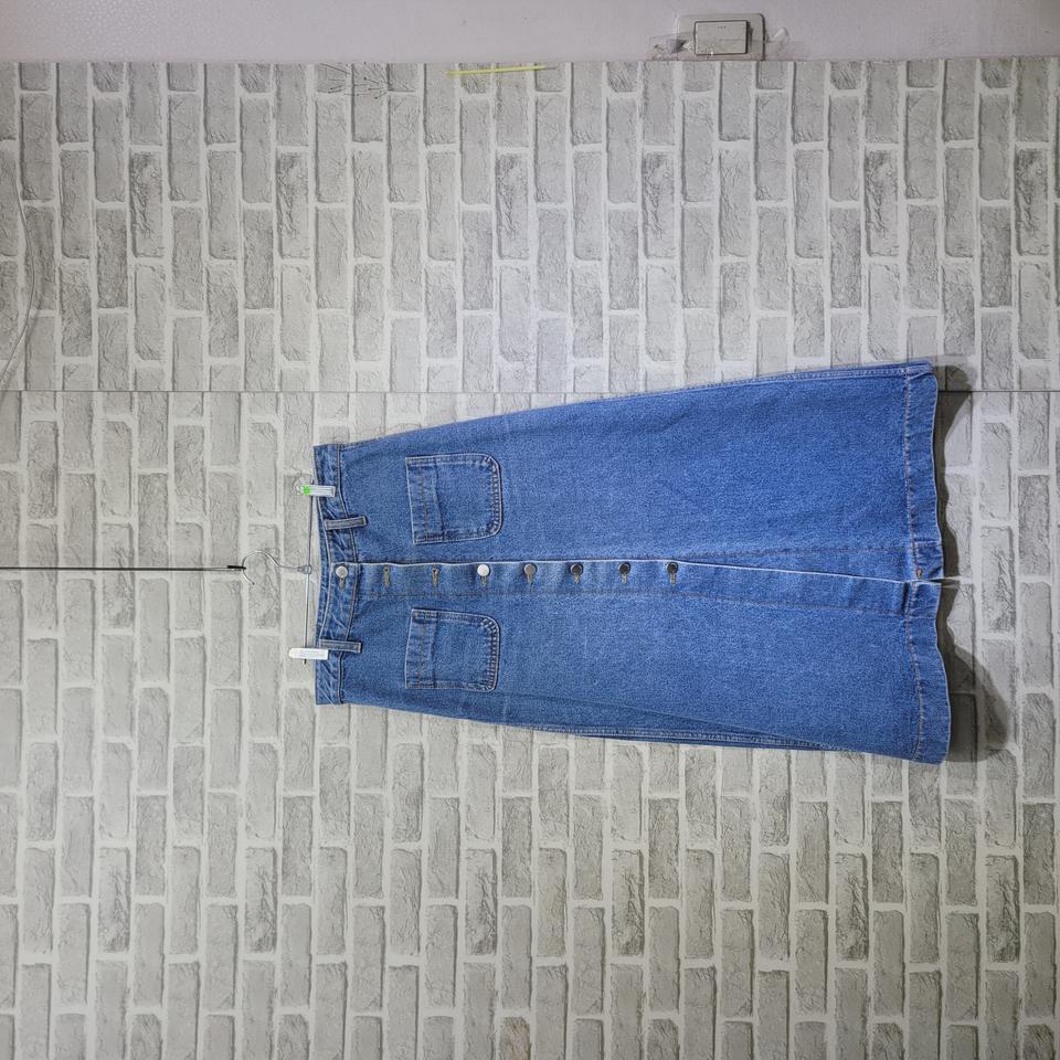 ㅊ131 데님 버튼스커트