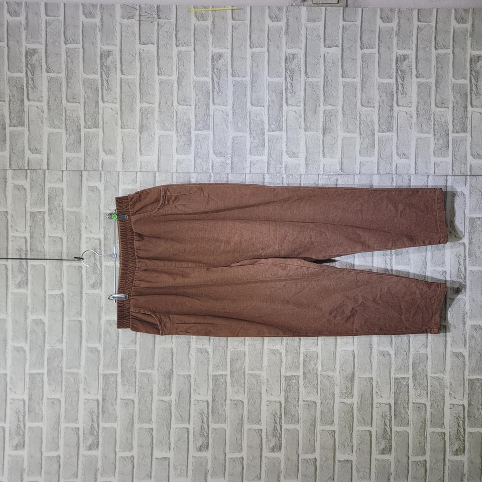 ㅊ136 브라운 코튼팬츠