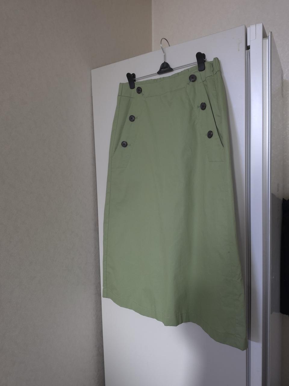 빈폴 버튼 포인트 스커트