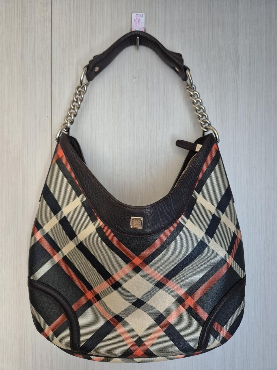 닥스 체크 숄더 토트백