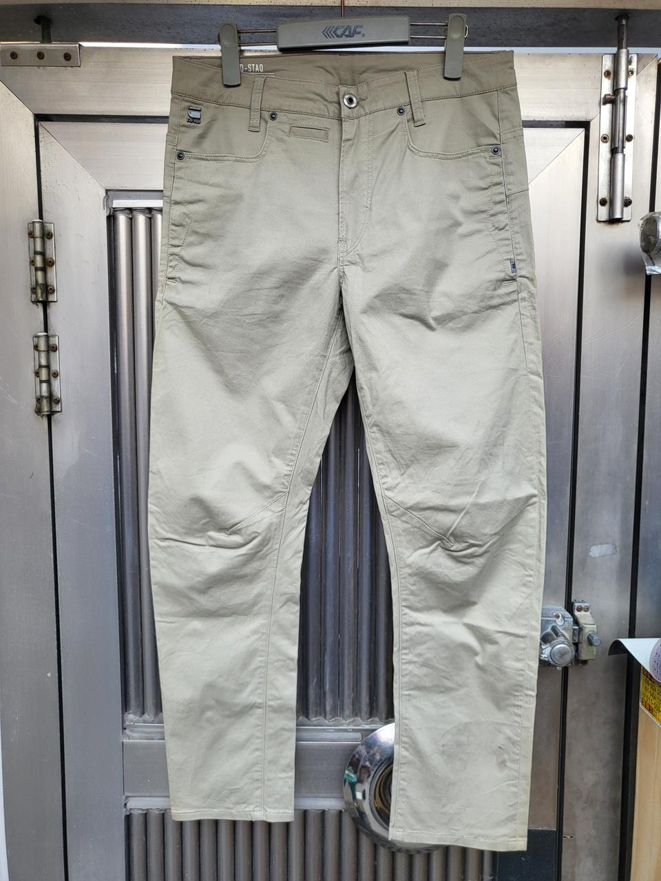 지스타로우 베이지 카고바지 32인치 상태양호