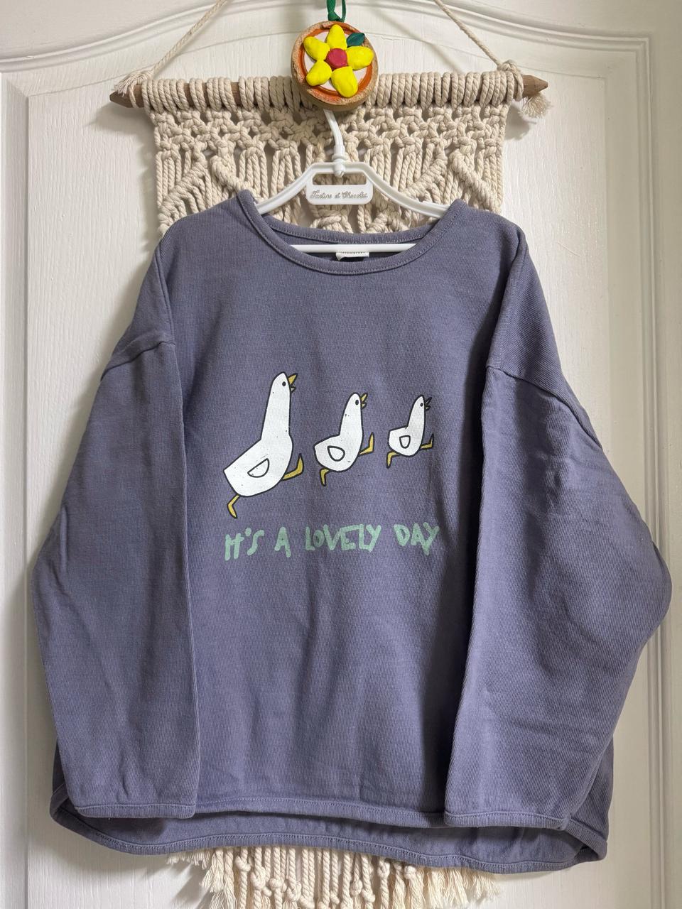 (새상품) 제제마켓 유아 아동 키즈 오리 랍빠 티셔츠 xxl (~130)