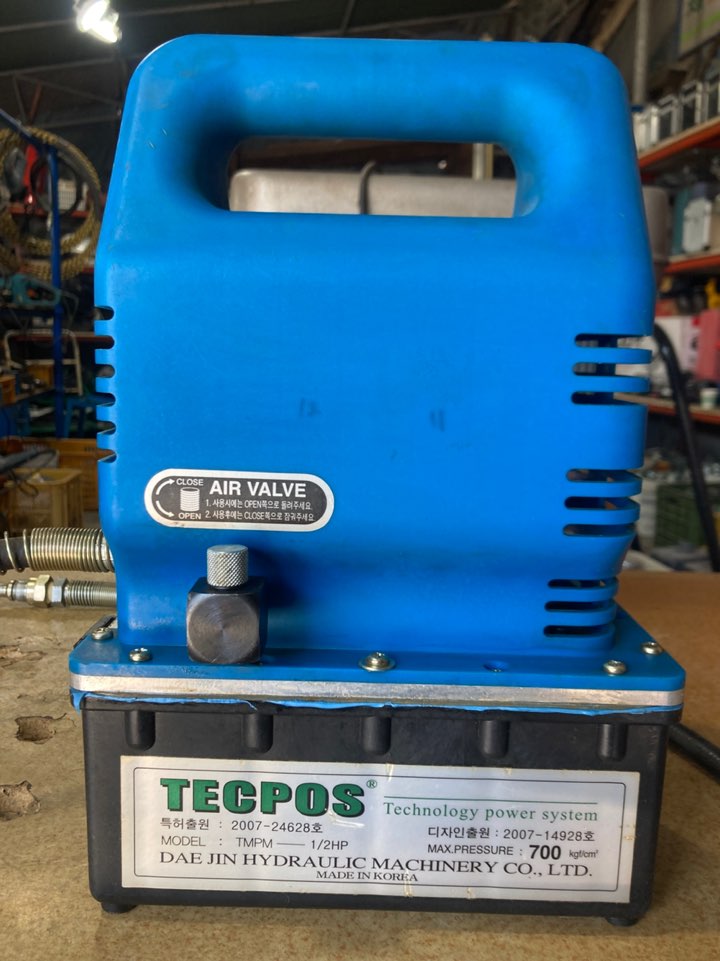 대진유압 TECPOS 유압펌프 미니전동펌프 TMPM 1/2