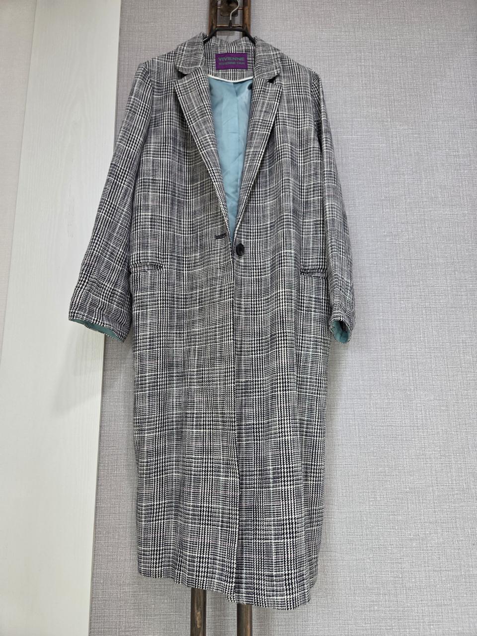 VIVIENNE TAM 체크 롱코트