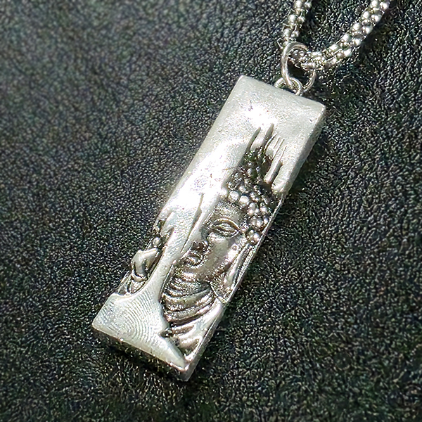 샤카무니 백동 펜던트 엔틱 부처님 석가모니 불교 남자 목걸이