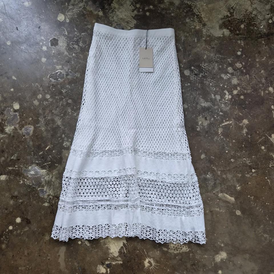 64) 새제품 한섬 래트 바이티 레이스 스커트