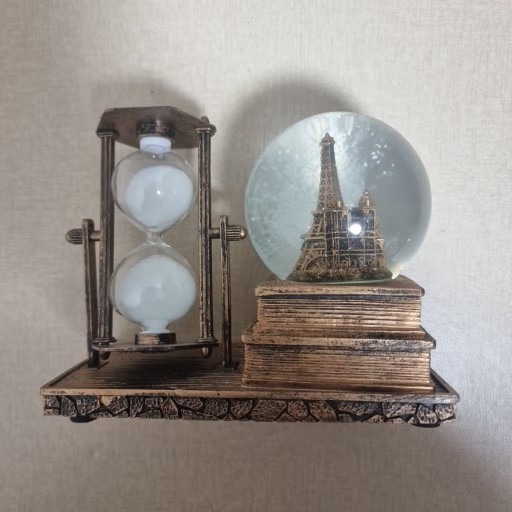 에펠탑 모래시계 스노우볼 장식품