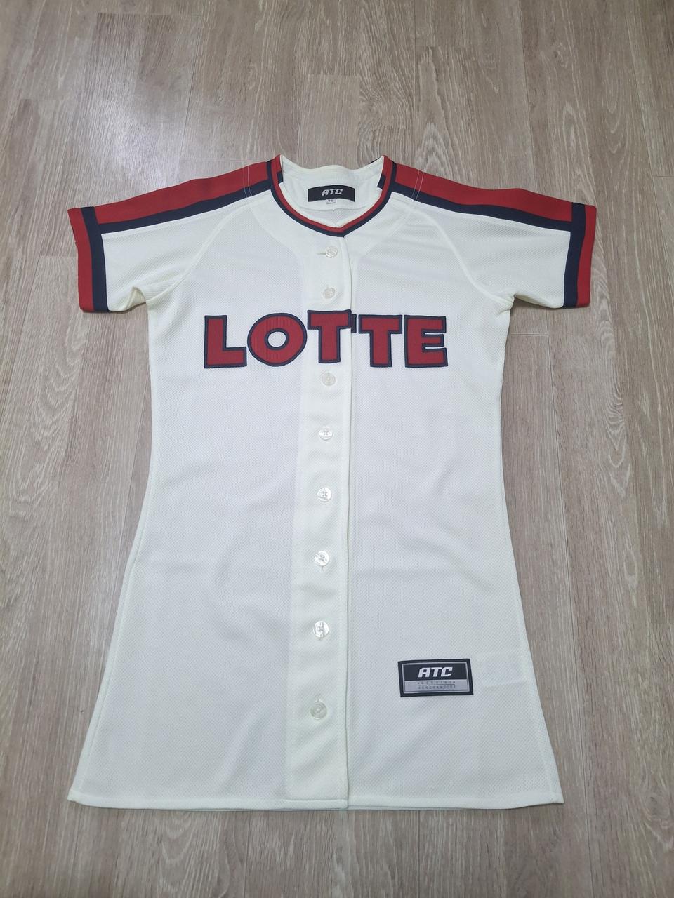롯데자이언츠 원피스 챔피언 아이보리 44사이즈 유니폼
