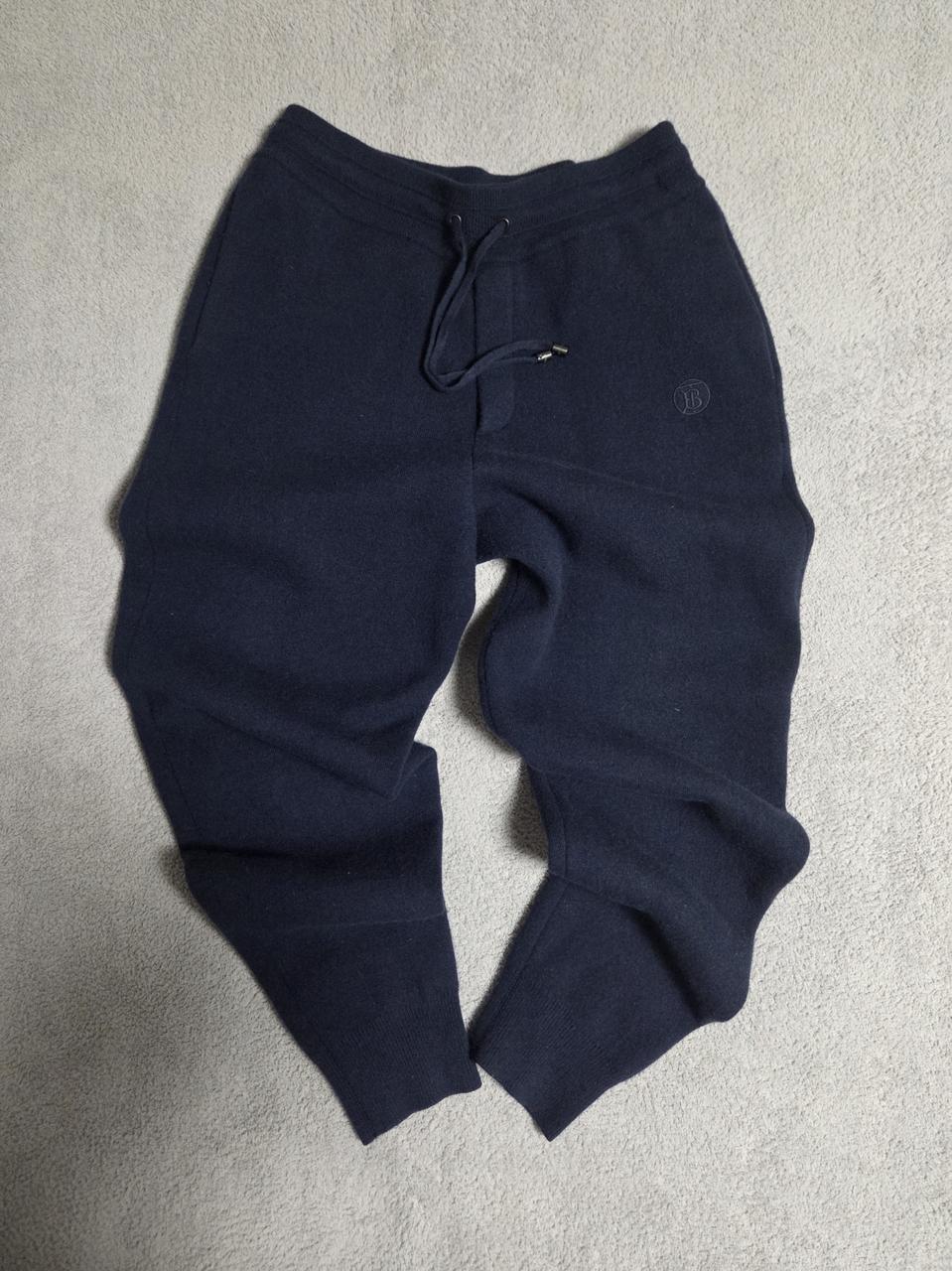 [정품] 버버리 TB 로고 케시미어 니트 조거팬츠