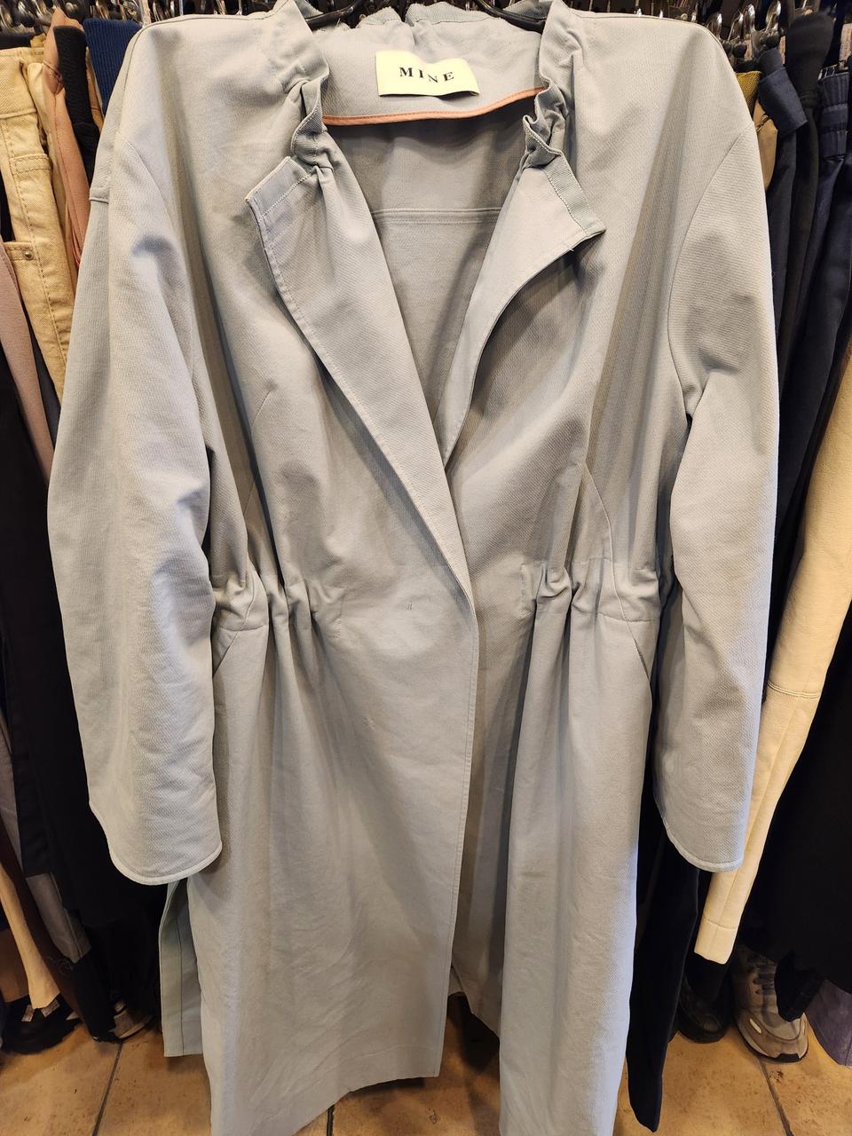 MINE 마인 하늘색 롱코트