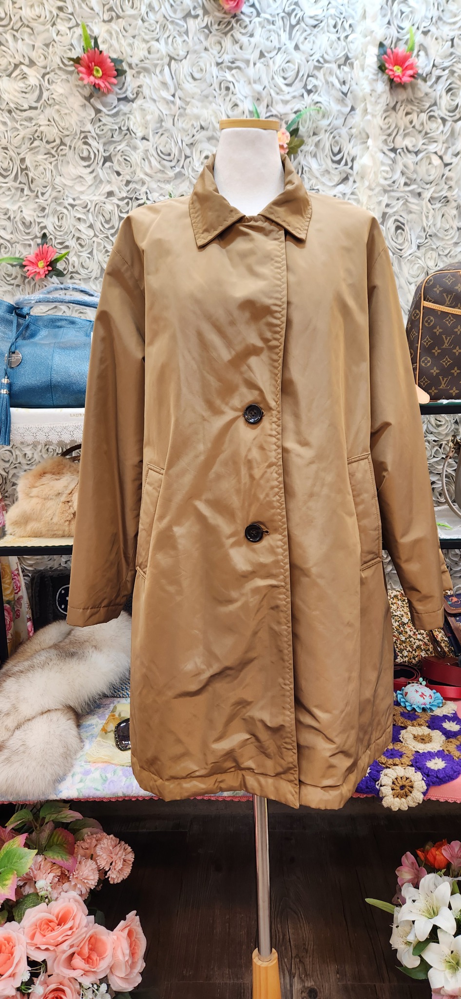 DOCLASSE 프라다 원단 바스락 코트 (88 99)