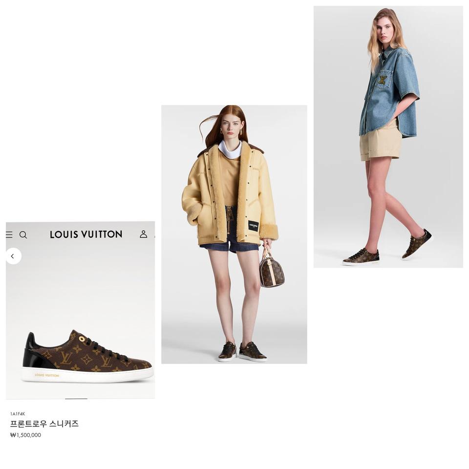 정품)급처명품세탁완료상태좋음!루이비통 프론트로우 모노그램 스니커즈 운동화