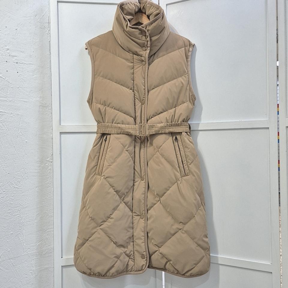 시슬리 24fw 롱 다운 베스트