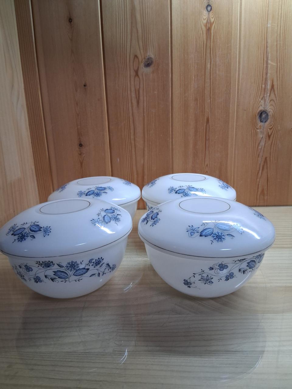 834 밀크글라스 밥그릇 4조