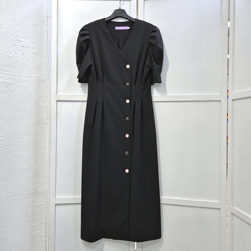 미드나잇서커스 퍼프 소매 롱 원피스