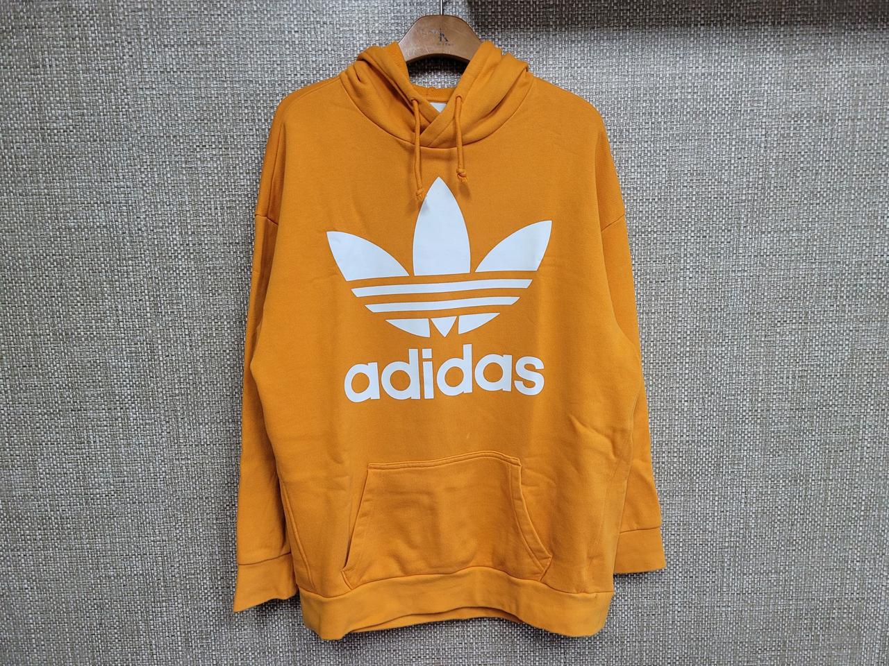 100사이즈 아디다스 오버핏 빅로고 후드티