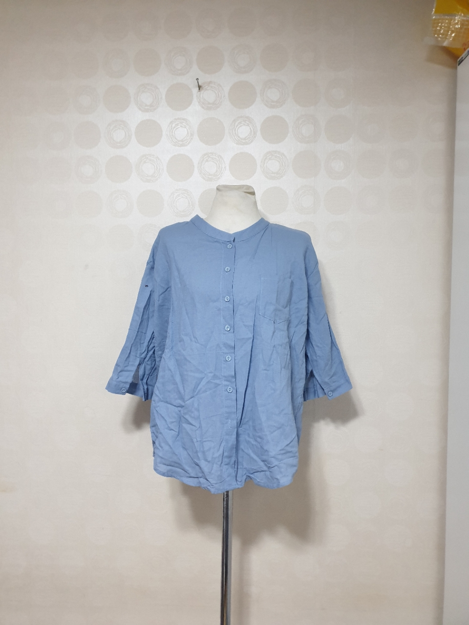 새것/7부셔츠77/7부남방77/여성남방77/블라우스77