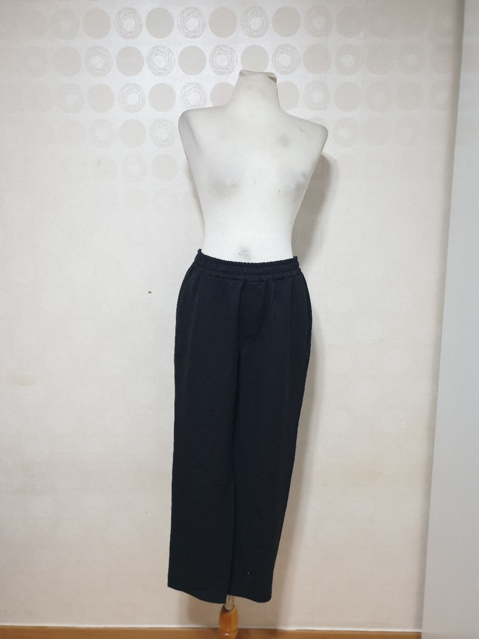 데님플레이스/블랙바지66/밴딩바지66/여성바지66