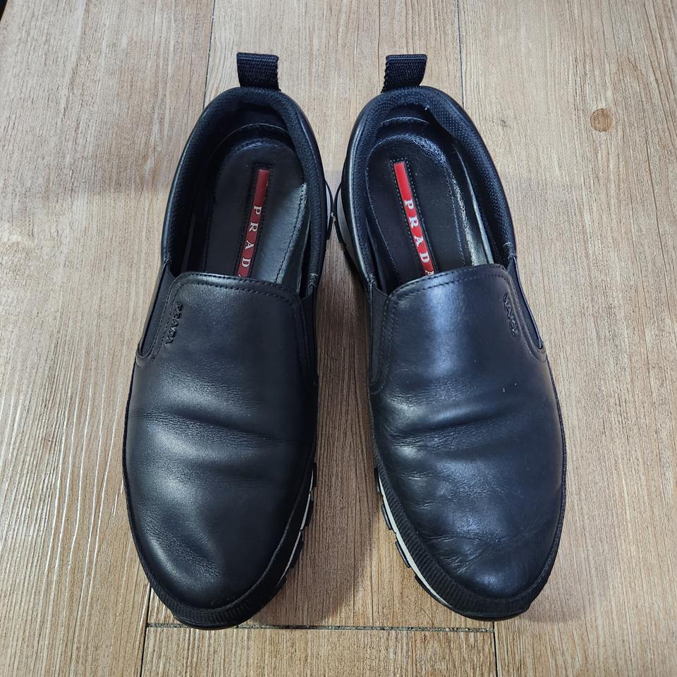 프라다 가죽 슬립온 265