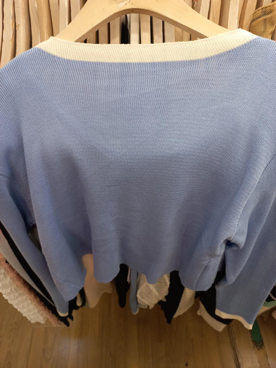 파랑 가디건