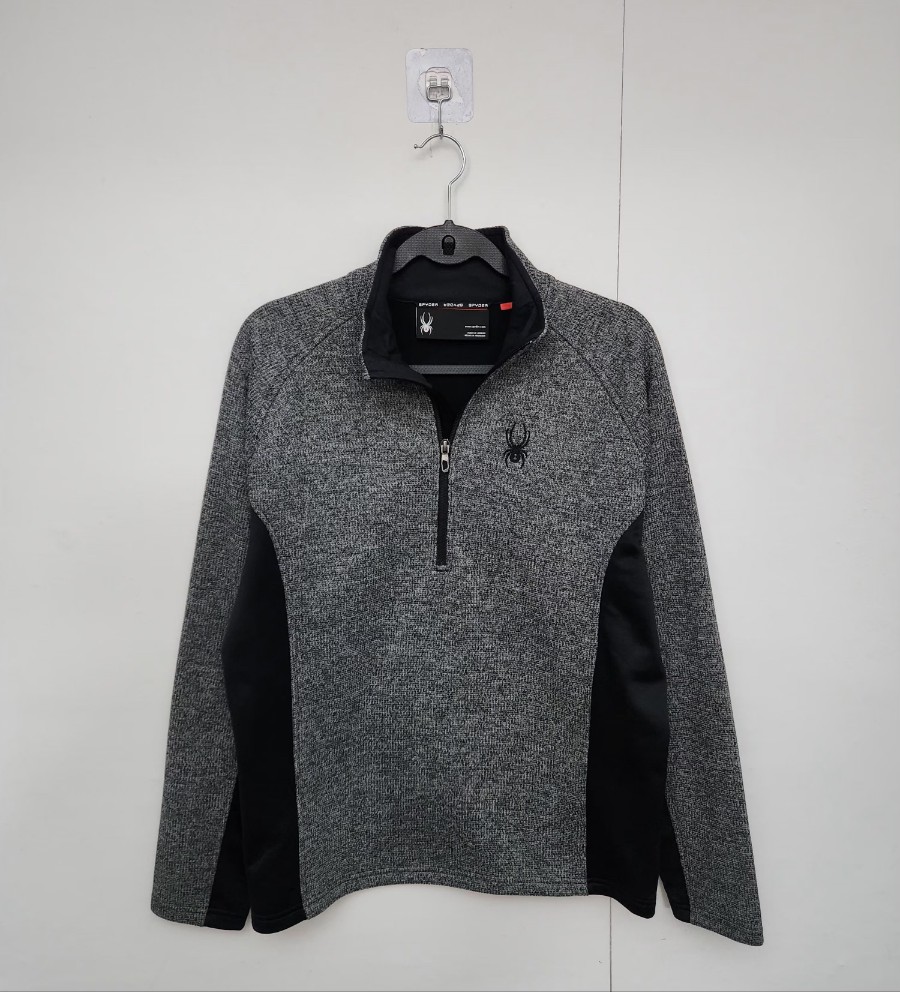 [스파이더] 100 남 반집업니트 하프니트