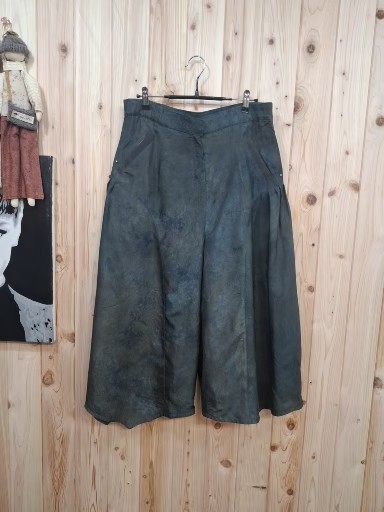 천연염색 인견 와이드 바지