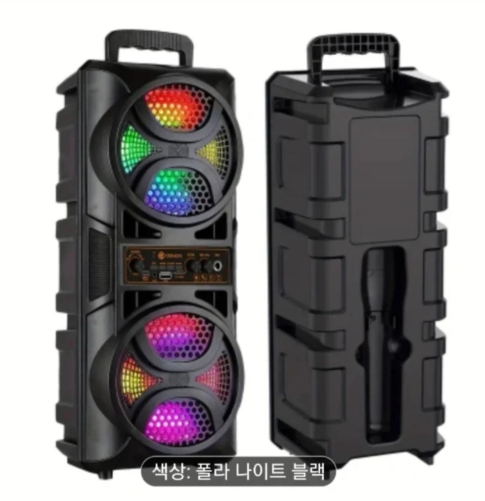 다기능 대형 블루투스 스피커 노래방 스피커 라디오 스피커 새제품