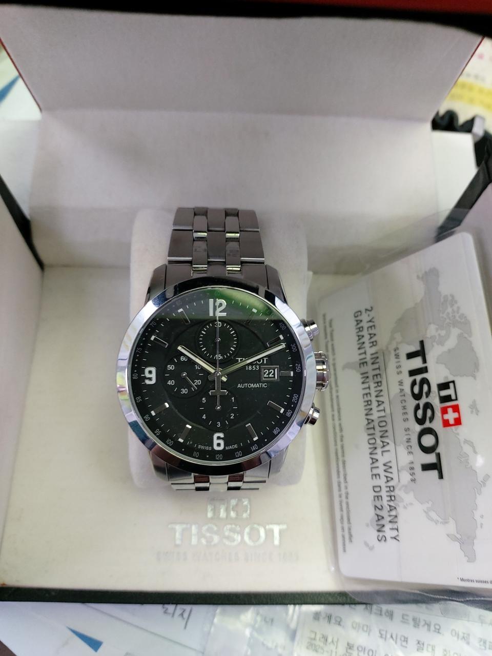 티쏘 오토매틱 크로노 시계
