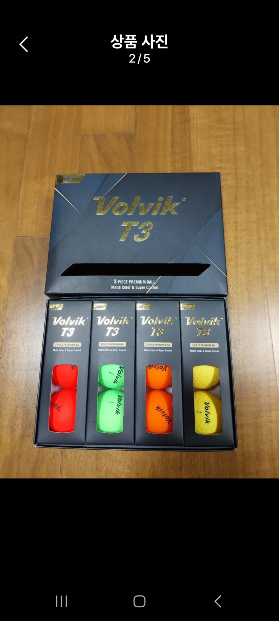 미사용 볼빅 매트컬러 12구 3PC