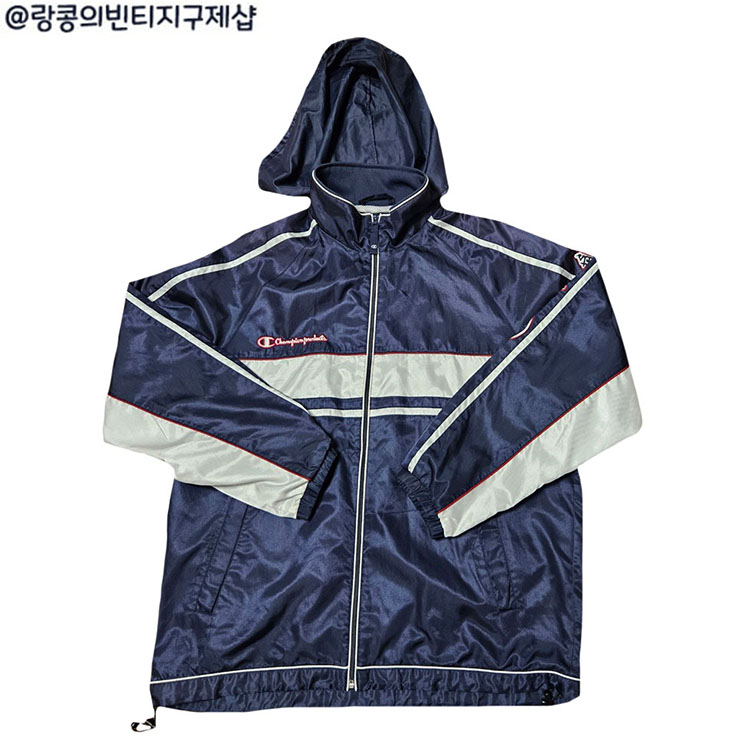 챔피온 올드스쿨 빈티지 사이드라인 바람막이 자켓