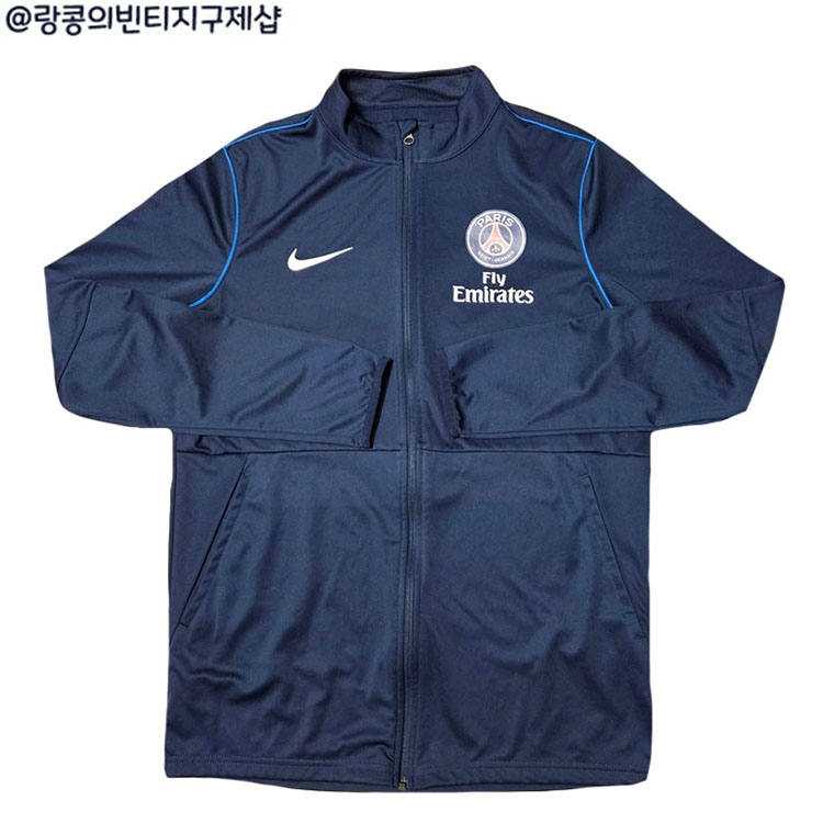 나이키 스우시 스트릿 파리 생제르망 빅로고 져지 자켓