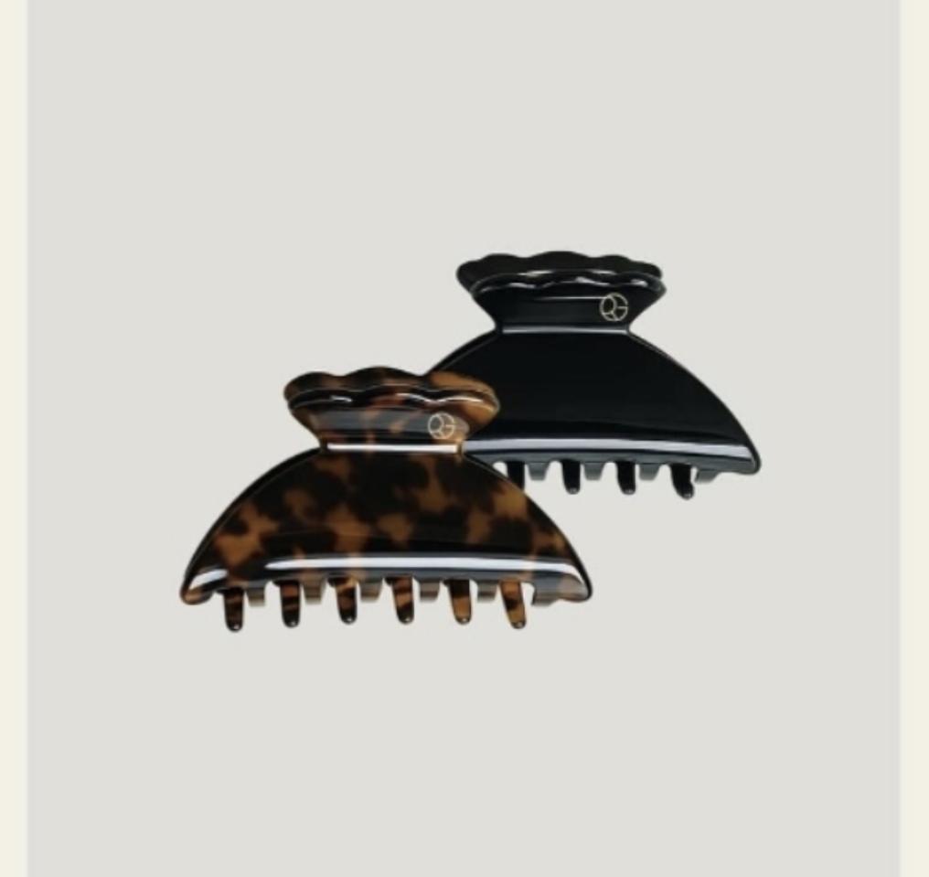 새상품:)그레이룸 호피 헤어클립(집게핀)