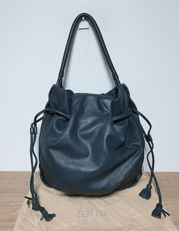 정품 르베이지 가죽 숄더백