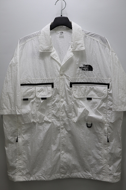 노스페이스 바막 반팔 자켓 똑딱이/화이트
