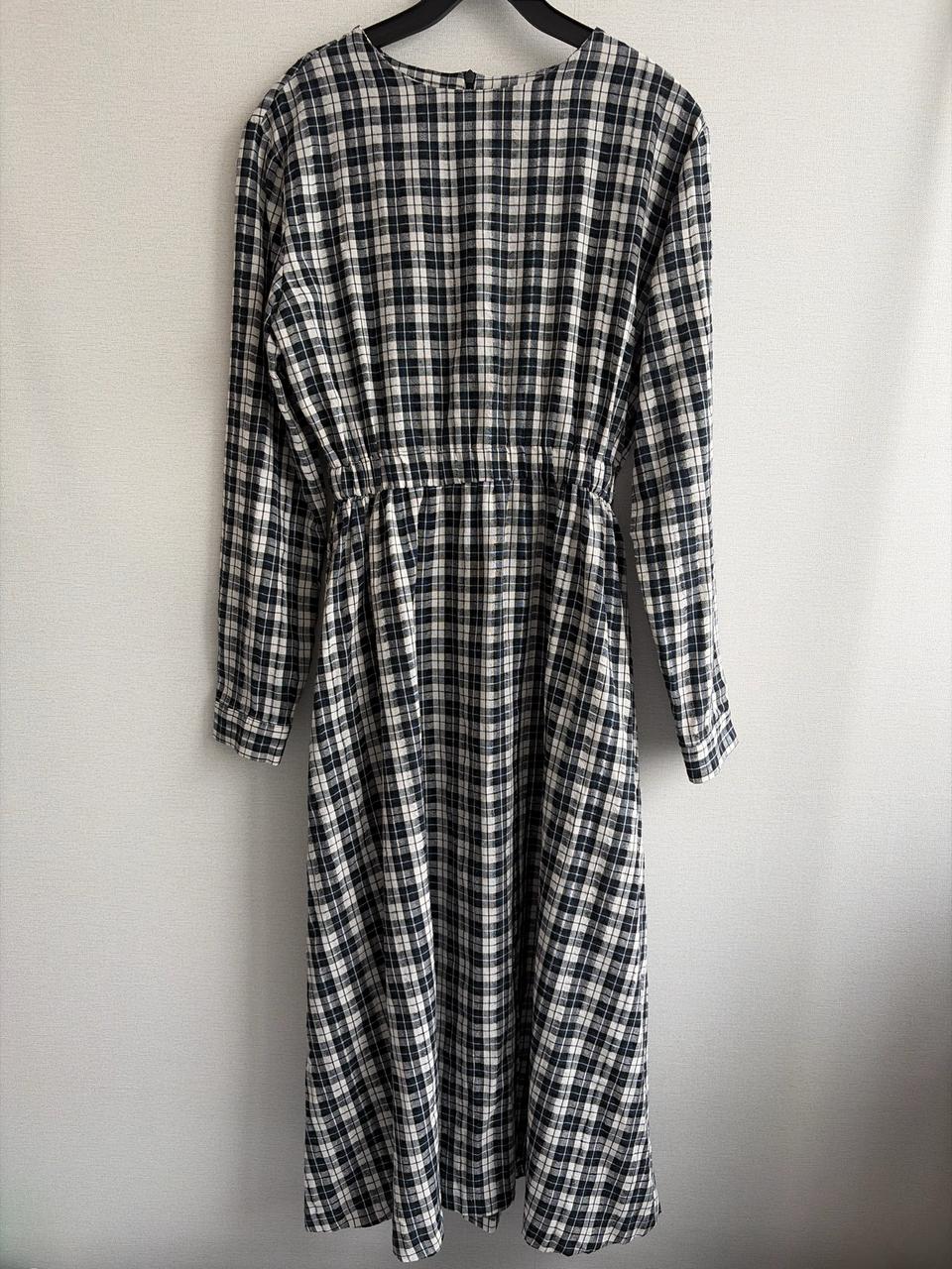 RAVI STUDIO 체크 롱 원피스